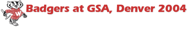 Badgers at GSA, Denver 2004