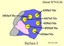 Surface 1 of zircon
