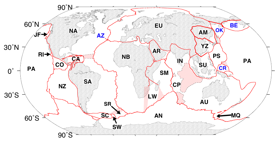 Global plate geometry